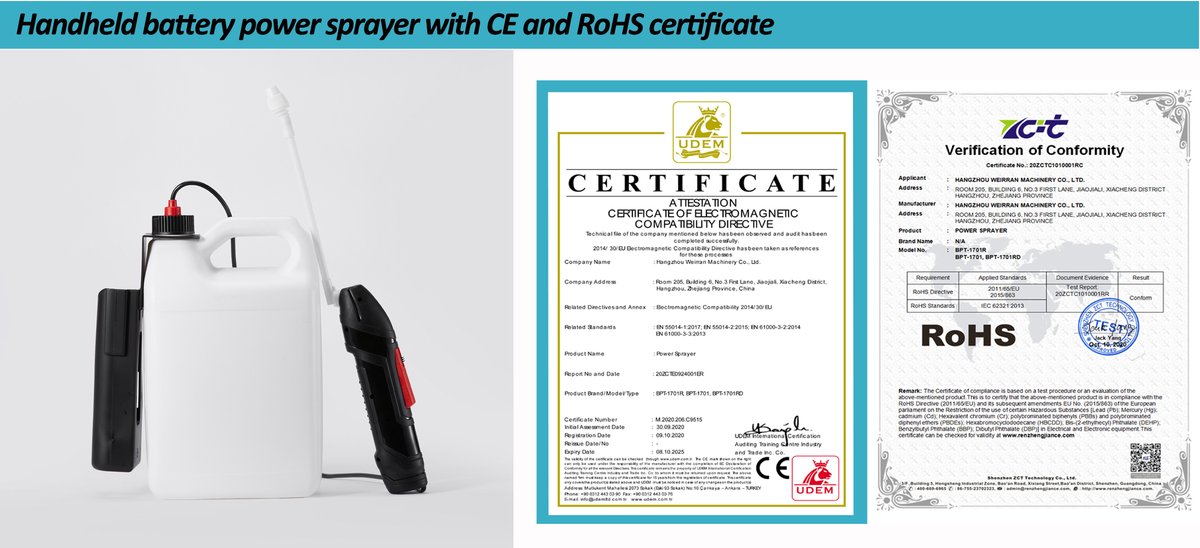 Handheld battery power wand with CE and RoHS certificate
