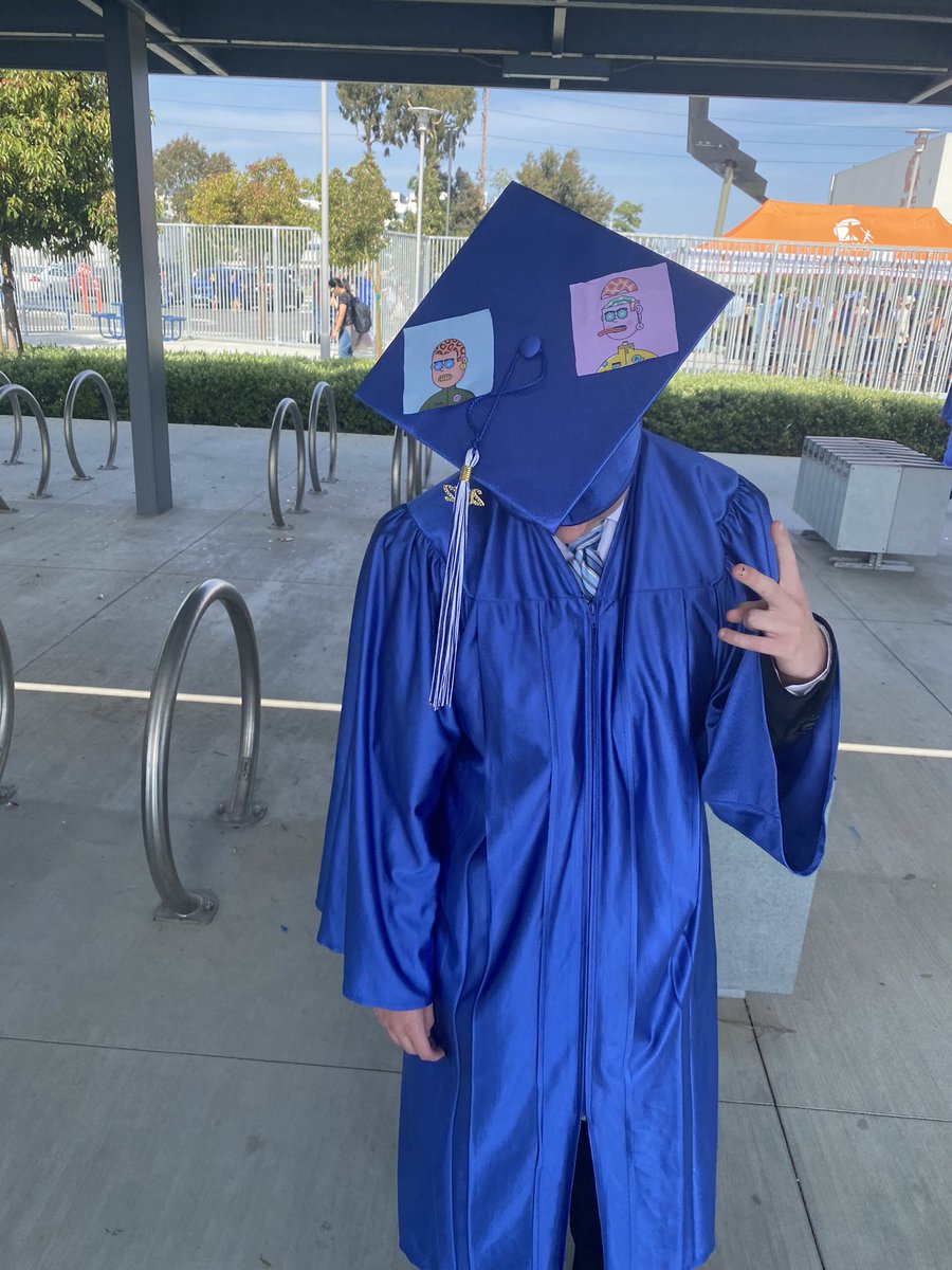 Today I graduated from high school and told my parents about my NFTs. So many different emotions at once…all I know is that when I turned my tassel from the right to the left I became possessed with these emotions. #Posse #pssssd #pssssdvibes 

Thank You! You know who you are.