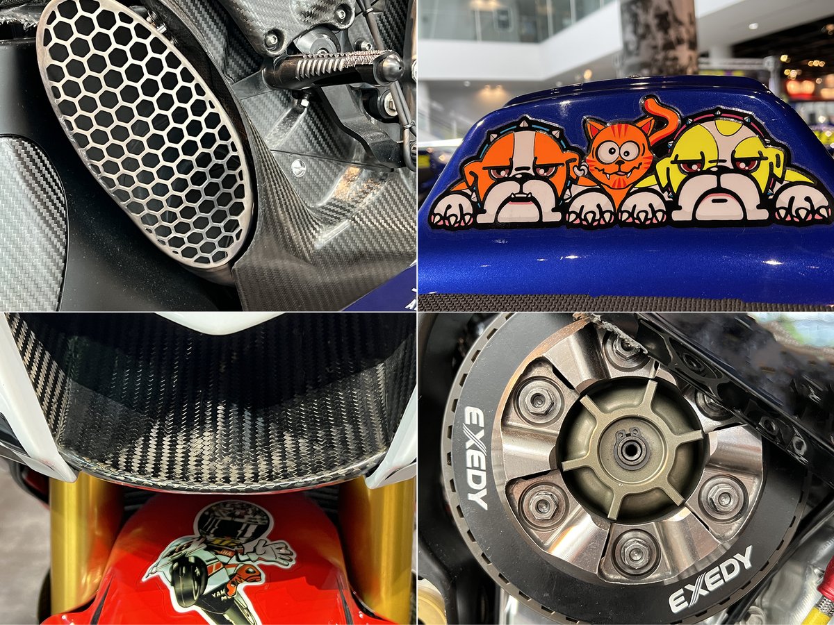 yamaha_bike's tweet photo. ☝️最後の最後に見ておきたい🥹

16年間にわたりヤマハのライダーとして活躍したバレンティ―ノ・ロッシ選手の歴代「YZR-M1」16台を展示している「＃FOREVR 46展」は今度の日曜、2022年6月12日まで‼️
6/11（土）-12（日） #コミュニケーションプラザ は開館日

https://t.co/7SMsSfKr90
#FOREVR46 #YZRM1 https://t.co/WrnnUNHtJD
