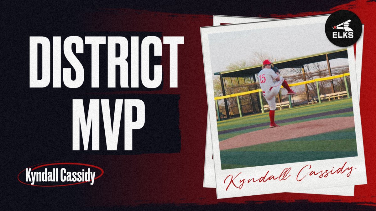 ELK_Baseball's tweet photo. Your District MVP of the 2022 season- Kyndall Cassidy! @CassidyKyndall https://t.co/GPWt4x5RA0