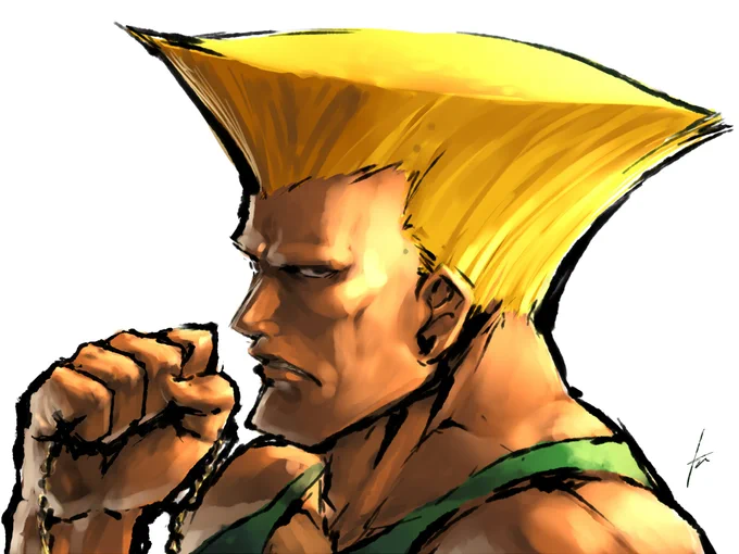 そういや昔描いた事ありましたねガイル。 
