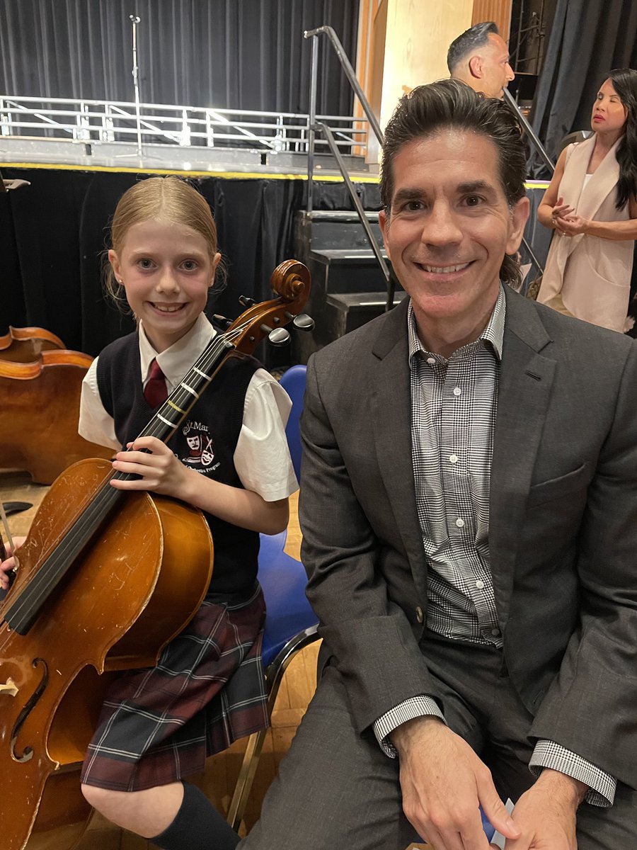 My daughter had her first concert at St. Mary’s Choir &amp; Orchestra School! What an incredible evening!As always, wonderful to see you, Director Romeo <a href="/LDCSB/">London District Catholic School Board</a> #onted #musiceducation