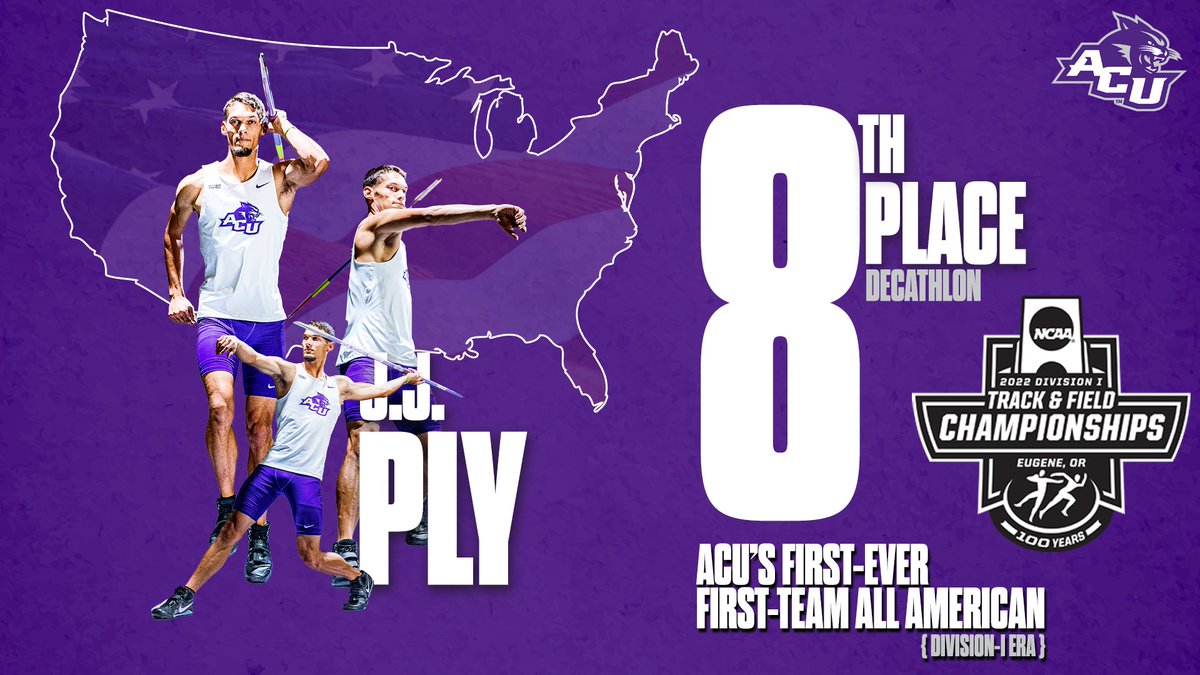 NCAA Outdoor Championships | #ACUTF

🏆 JJ PLY IS A 1️⃣ST TEAM ALL-AMERICAN 

Ply never let go of the 8️⃣th spot over the final three events to earn <a href="/ACUsports/">ACU Sports</a> first ever NCAA 1st Team All-America honors!!

#Tradition | #GoWildcats | #NCAATF