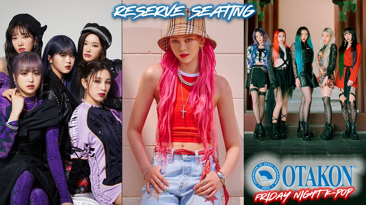 Otakon's tweet photo. #Otakon2022 Friday Night #Kpop Reserved Seating tickets are now on sale!

Guarantee your seat for @AleXa_ZB , @official_pixy , and @Rolling_Quartz  and don't forget your glow sticks!

Full details available on the Otakon web site. 

https://t.co/2HQf4Hre0Z https://t.co/d8Dt9j1SMr