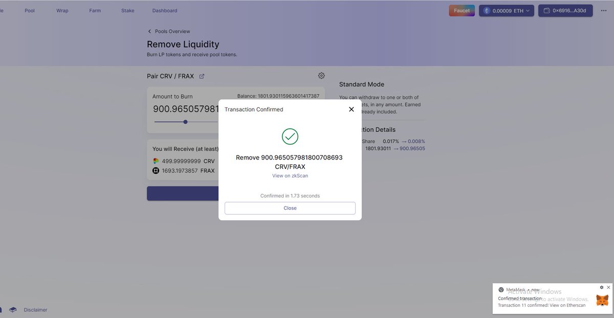 #L222 #zkSync #Layer2 #ZKRollup #testnet #Ethereum #DeFi good