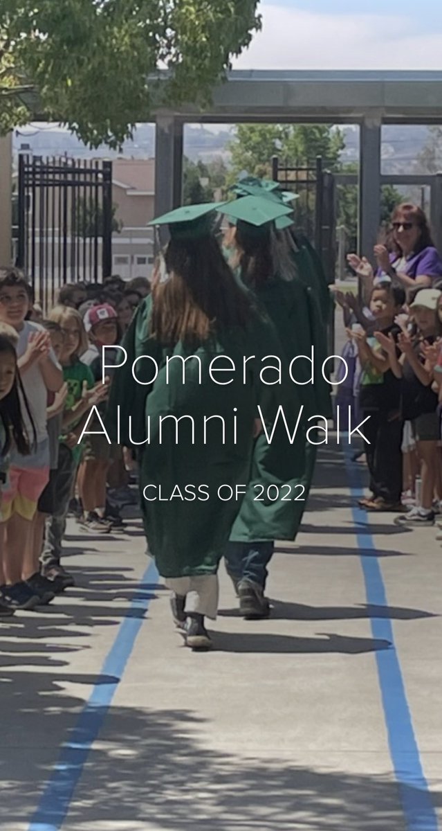 Pomerado Class of 2015 Senior Alumni Walk. Congratulations Class of 2022! <a href="/PowayUnified/">Poway Unified</a> 
express.adobe.com/page/DvegZS3b0…