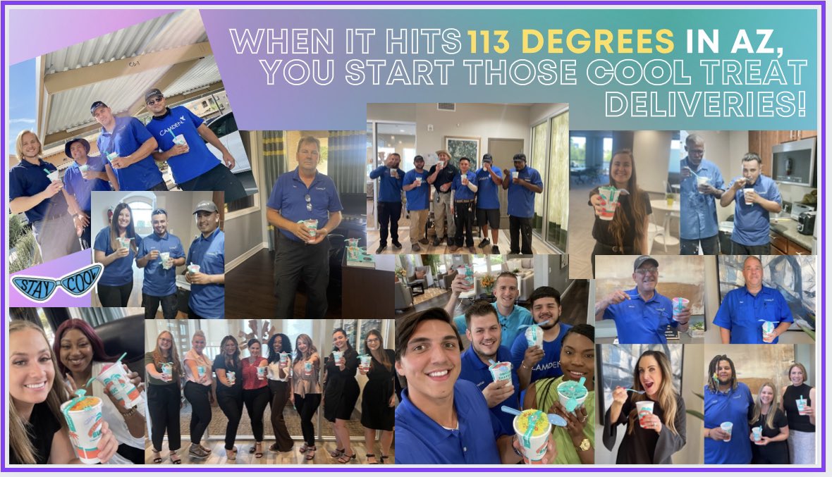 DahnnBrown's tweet photo. Hard work in the AZ heat deserves a cool treat! 113 days until October 😉 https://t.co/Km5mV2vCxr