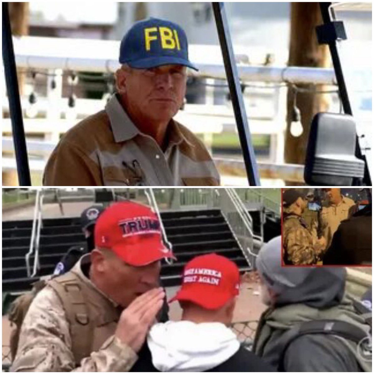 <a href="/Breaking911/">Breaking911</a> I wonder if they will call this FBI agent posing as a Trump supporter that instigated the riot?