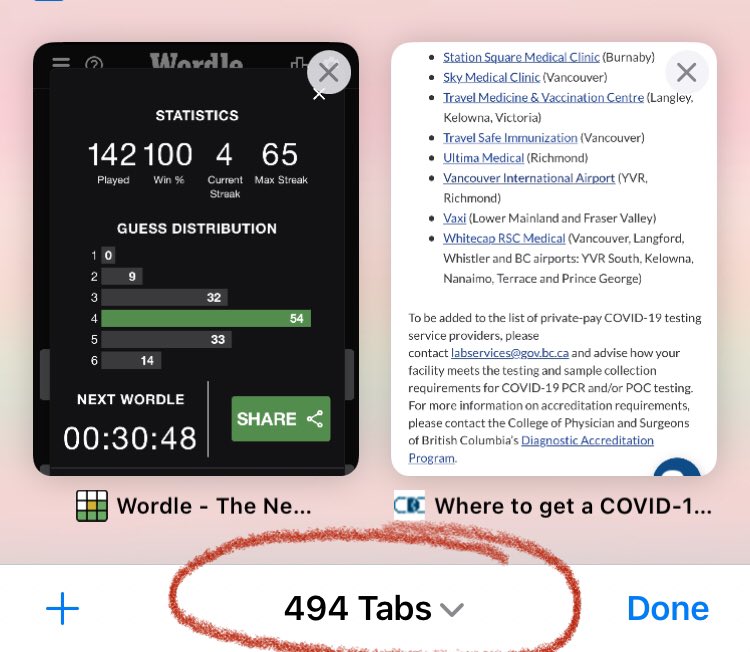 Finally upgraded my iPhone 6s to a gently used iPhone 11 this week.

The question is, should I start my Safari tabs afresh from 0 on the new phone?

(That eye-twitch is free, <a href="/Military_Dollar/">Military Dollar</a>. You’re welcome.)
