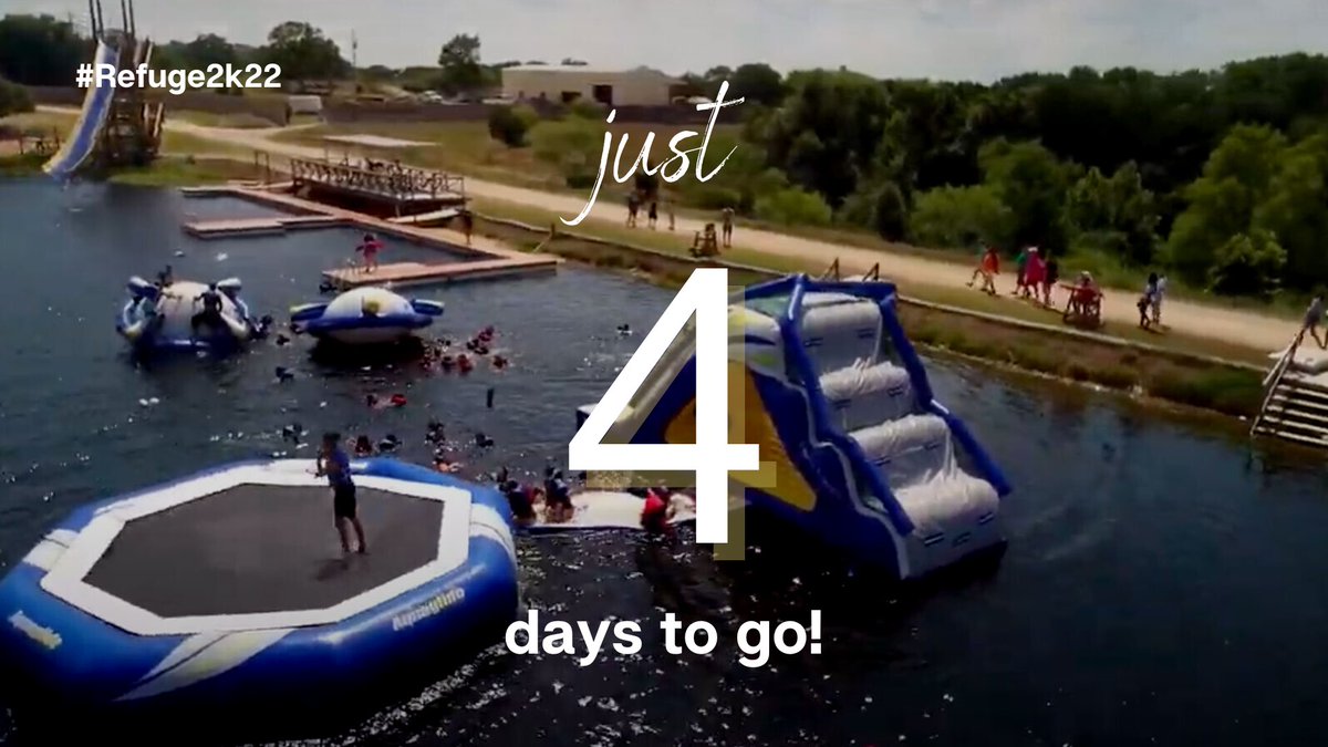Are any of you ready to beat this summer heat with water activities at camp? 🌊
We are…and it’s not long before we’ll get the chance. #Refuge2k22