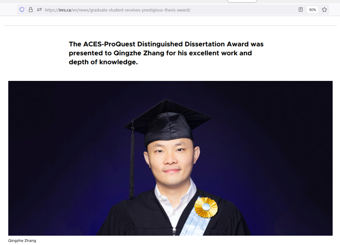 MaDongling's tweet photo. I am so proud of my PhD student Qingzhe!! who received the Distinguished Dissertation Award from the Canadian Association for Graduate Studies (CASE). Since 1994, two awards are offered annually. so happy for him, well deserved. Qingzhe, BRAVO! https://t.co/o7QqoN8Sz3