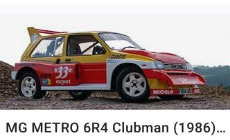 BorisDumond's tweet photo. @shootermcdabbi3 @spook_info La vidéo ci-dessus montre une Austin Métro 6R4 groupe B. Construite par Austin-MG 🇬🇧.
Je vous invite à faire des recherches sur les voitures de rallye "groupe B" des années 80.
https://t.co/SKzJNE1atA https://t.co/34jqyM9IQB
