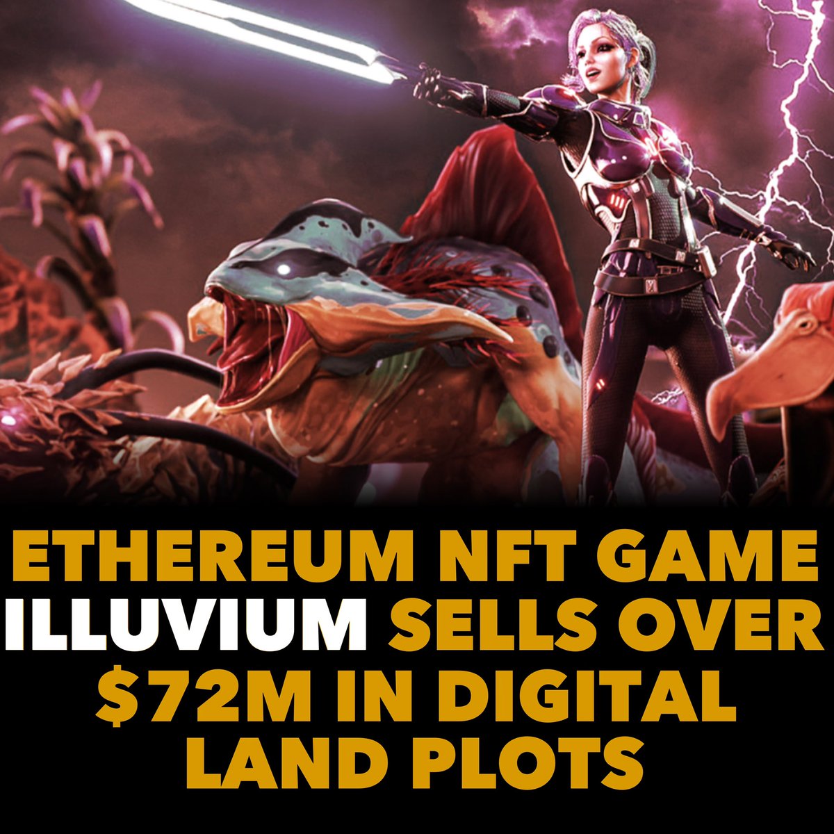 #Ethereum NFT game #illuvium sells over $72M in digital land plots! 👀🗡 

The role-playing game’s first land sale on Immutable X yields a huge stash of crypto, even in a bear market for NFTs