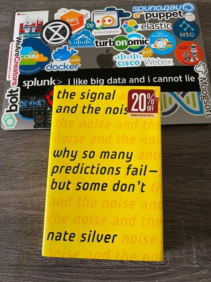 MerazMario's tweet photo. #bookreview
#readingforpleasure
#bookRecommendation
#bookstagram
#booklovers
#bookworn
#bookTwitter
#LibrosRecomendados
#opendemocratech
The Signal and The Noise , Why so many predictions fail, but some don’t
Nate Silver https://t.co/CgiIKOAlMd