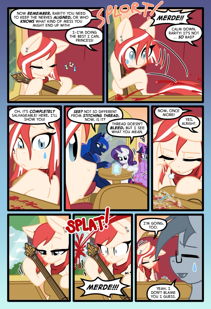 Lonely Hooves 4-28

Nurse!! The doctor is playing Splatoon with my insides again!!

#mylittlepony #webcomics #fanfiction