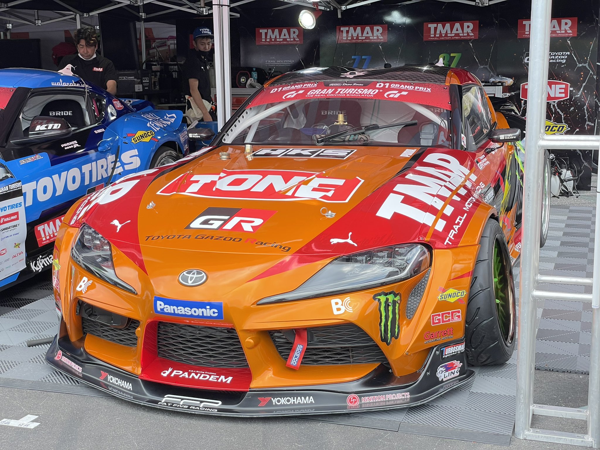 ポップレース 1/64 パンデム GR スープラ D1 GP 斎藤大吾 - ミニカー