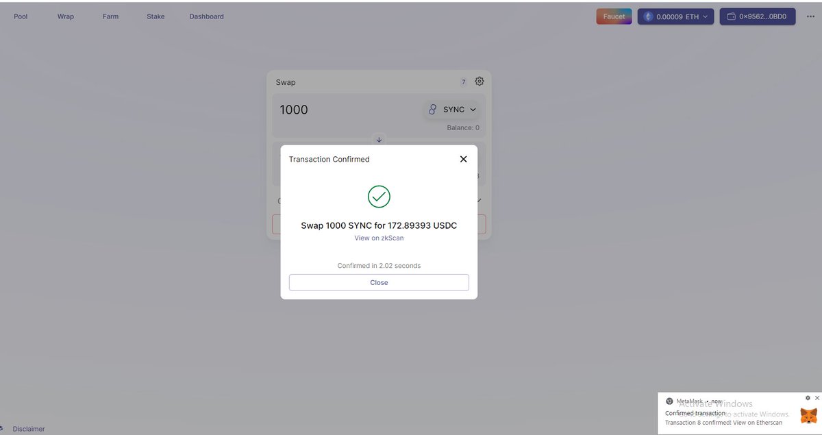 KyliSteph's tweet photo. #L222 #zkSync #Layer2 #ZKRollup #testnet #Ethereum #DeFi good https://t.co/CxBnI290Wo
