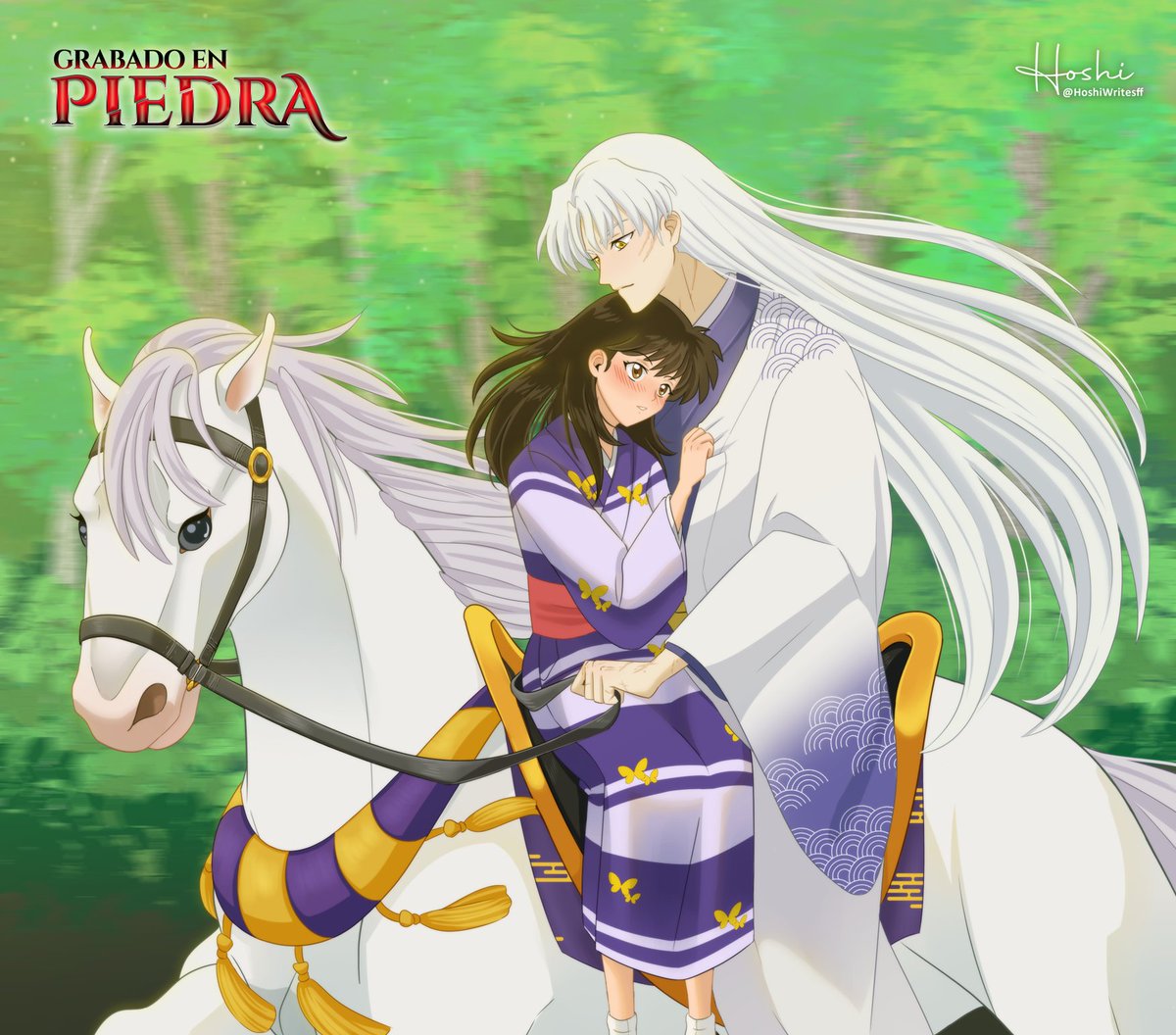 HoshiWritesff's tweet image. "Cuando dije que quería acercarme más, no era esto lo que tenía en mente", pensó Rin. Si prestaba atención, seguramente hasta podría escuchar el latido de su corazón "Pero... no es tan malo en realidad."
#SessRin