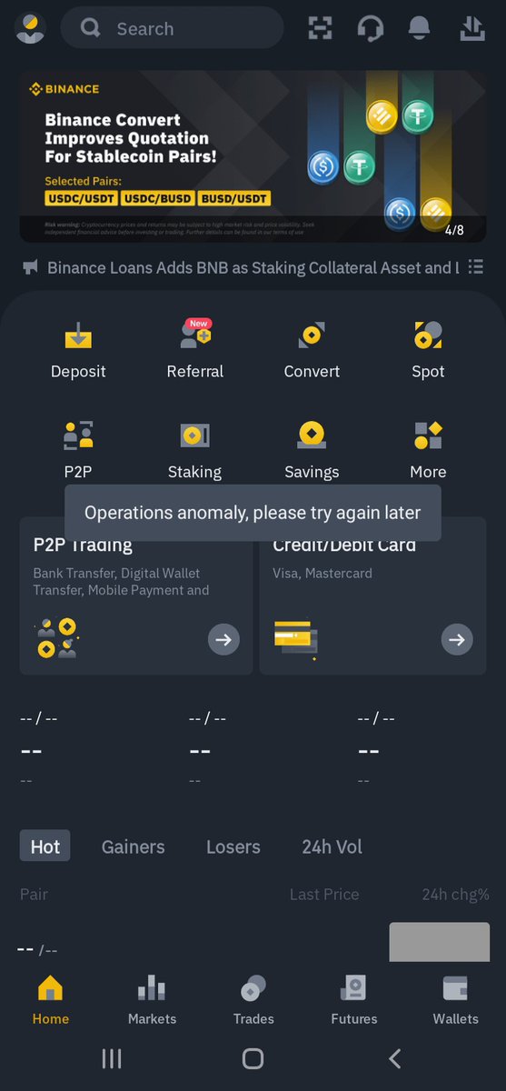 adultharmonizer's tweet photo. @binance @flow_blockchain If someone from @binance @cz_binance can see this. We cant access our mobile apps in the Philippines. Thanks https://t.co/xCeSE4jGZX