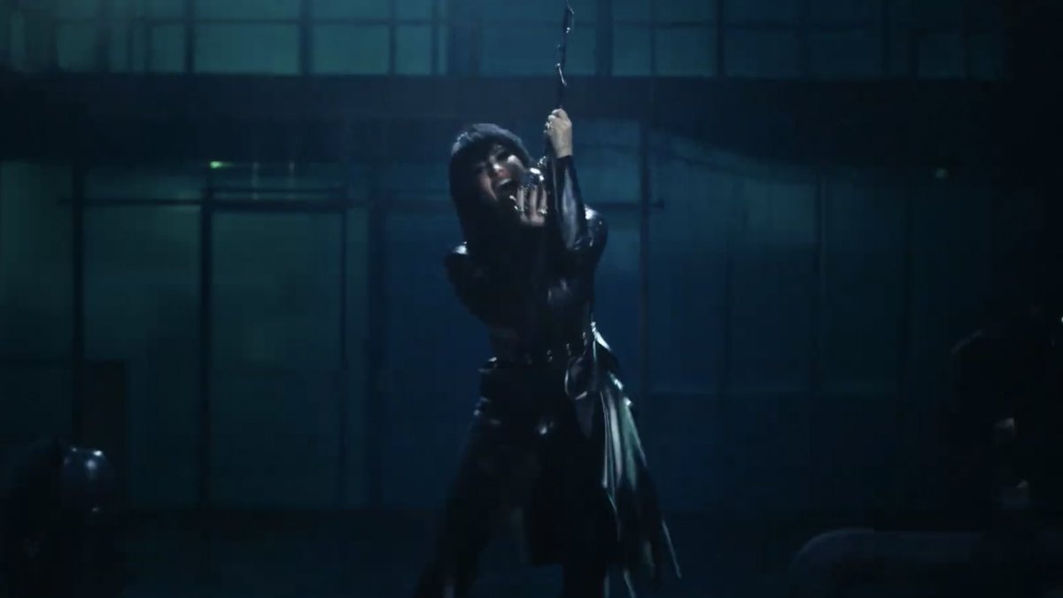 PopCrave's tweet photo. Demi Lovato has released the music video for their new single, #SkinOfMyTeeth. 

Watch: https://t.co/T9CAuHcdkB https://t.co/ERXa6zbtzd
