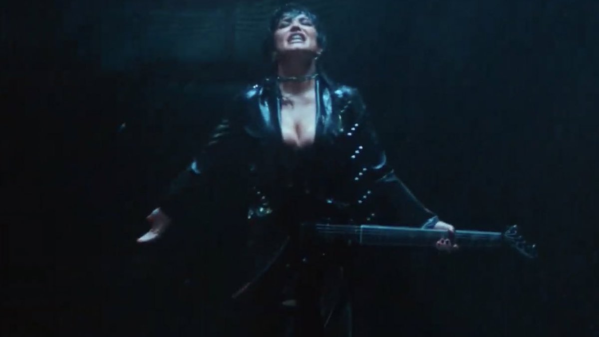 PopCrave's tweet photo. Demi Lovato has released the music video for their new single, #SkinOfMyTeeth. 

Watch: https://t.co/T9CAuHcdkB https://t.co/ERXa6zbtzd