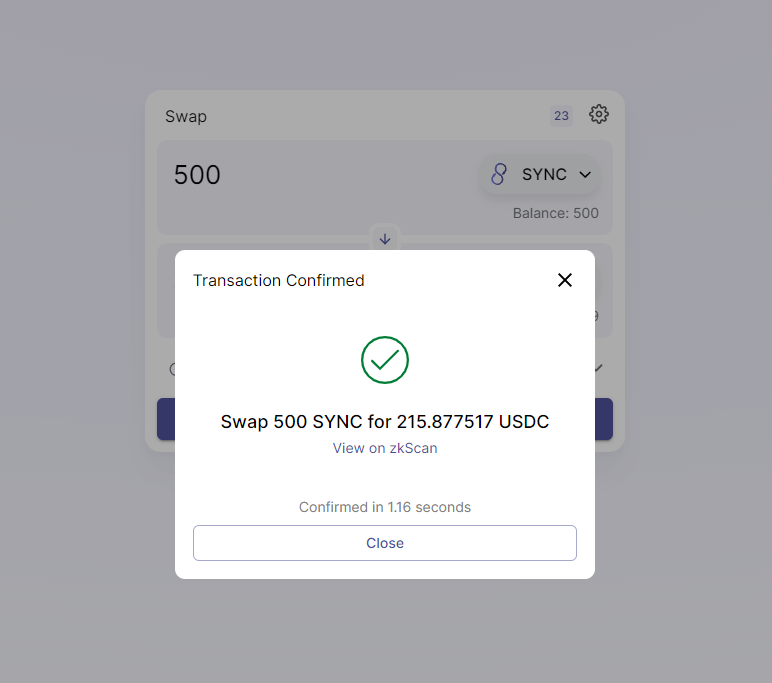#L222 #zkSync #Layer2 #ZKRollup #testnet #Ethereum #DeFi Join discord: discord.com/invite/6zy2c9Y…