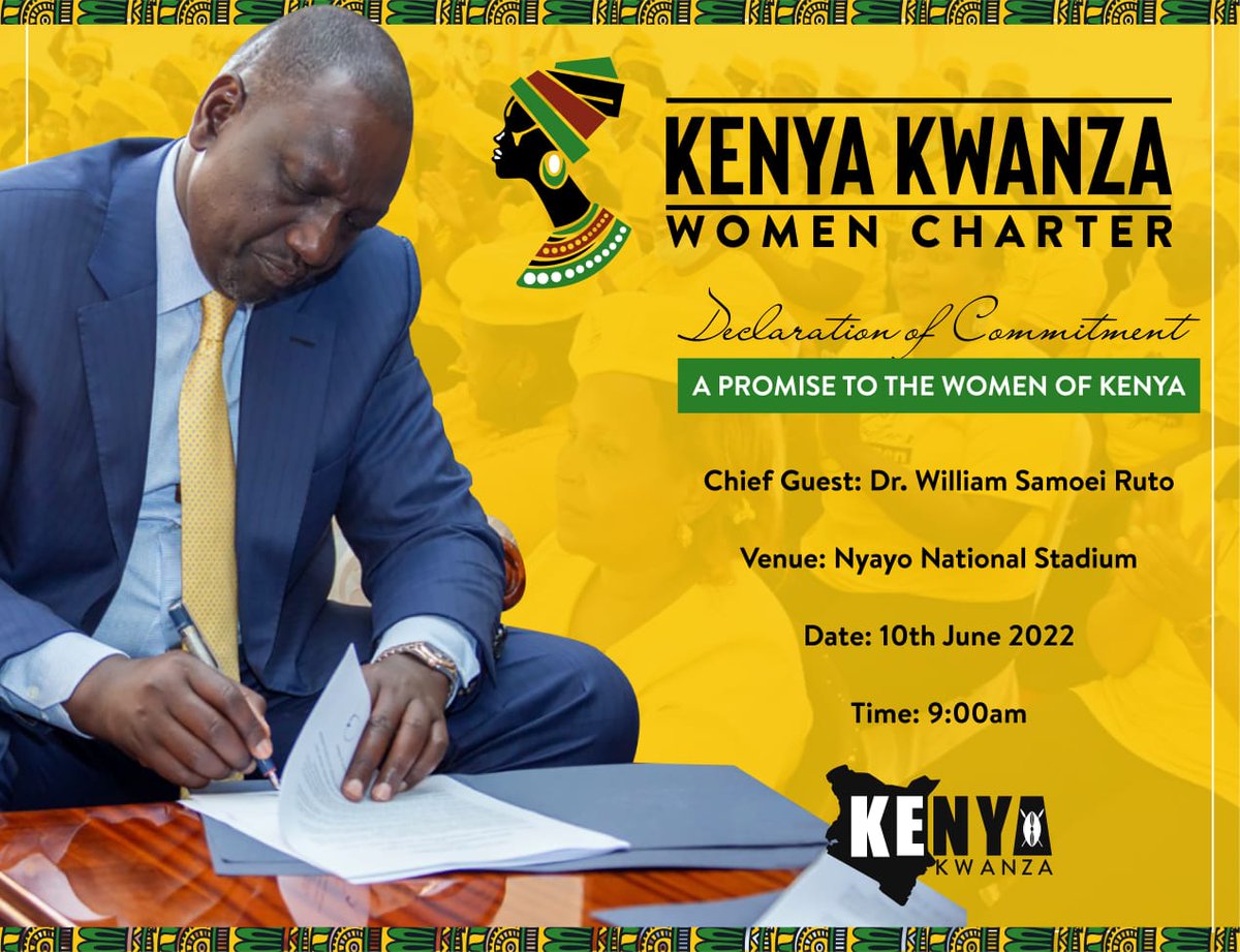 It is time to support women in leadership positions. Kenya Kwanza government has promised to share 50/50 cabinet slots with women when they take power. #KenyaKwanzaLadiesFirst