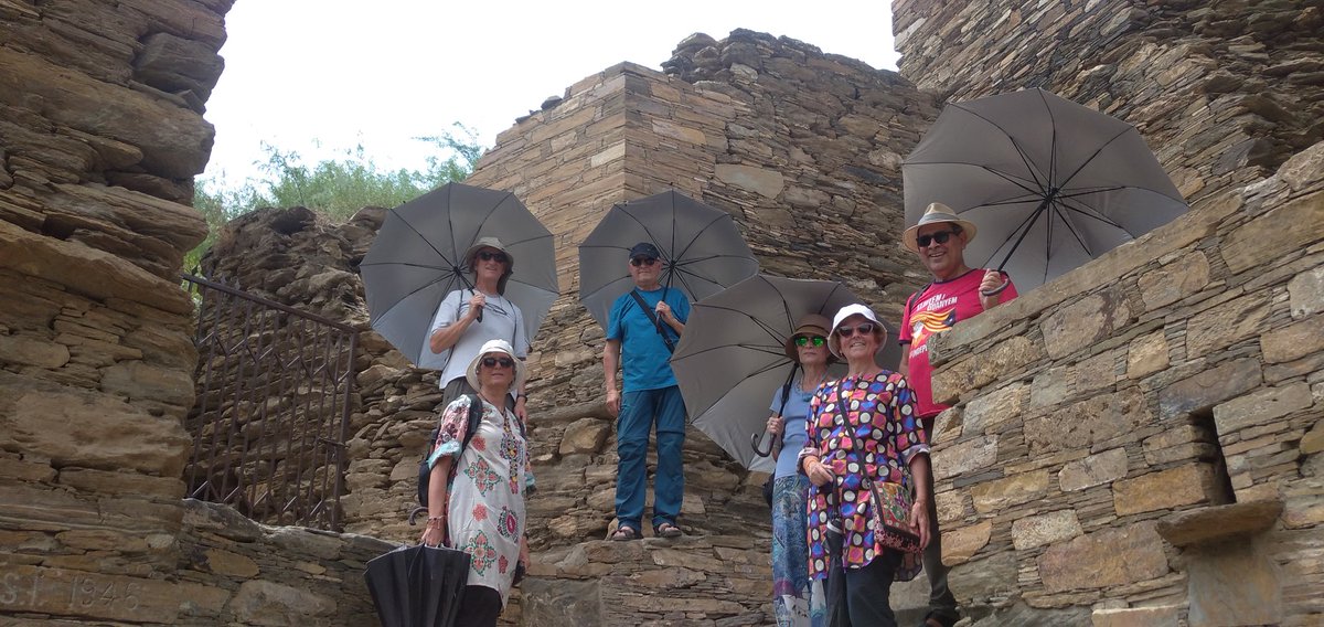 PeshawarGuide's tweet photo. A group of tourists from Catanolia, Spain visited Takht-i-Bahi, the ancient Buddhist Monastery. https://t.co/XNFMwBfKu9