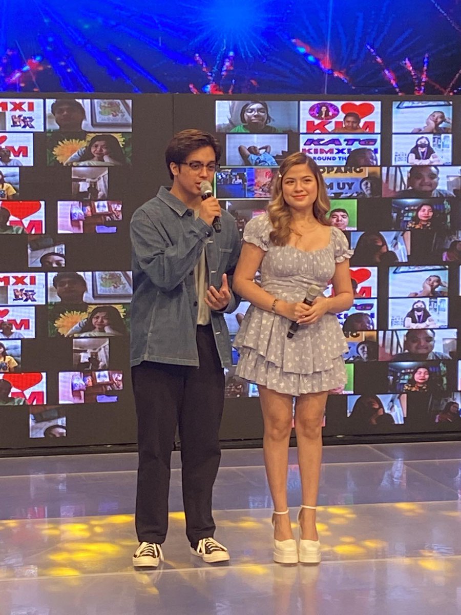 itsShowtimeNa's tweet photo. KD Estrada &amp; Alexa Ilacad in the house! #ShowtimeEnergetic https://t.co/xwPdd723Wh