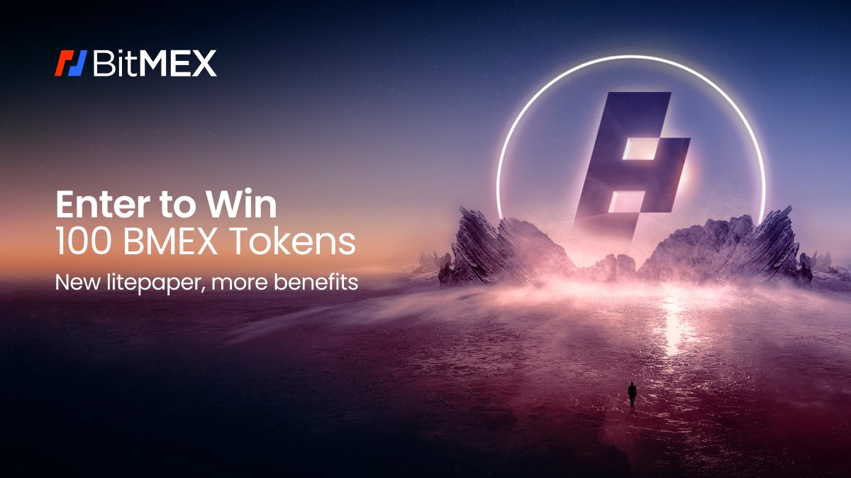 BitMEX's tweet photo. 🤑BMEX #giveaway🤑

To celebrate our new Litepaper and staking benefits, we’re giving 10 KYC’d users the chance to win 100 BMEX each. 

How to win:

1️⃣Follow @BitMEX
2️⃣Like &amp; RT
3️⃣What about #BMEX are you most excited about? Let us know in your RT.

⏰Ends in 1 week. Good luck! https://t.co/QGn0LcpFJR