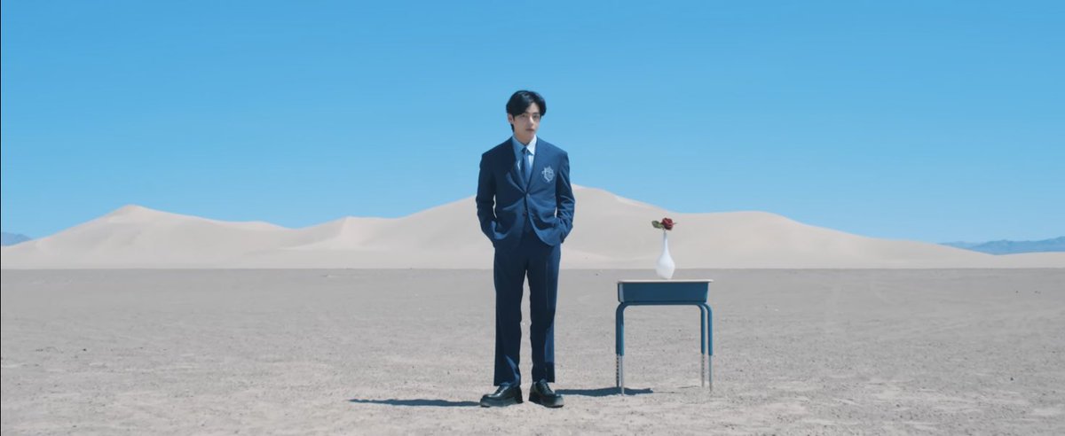 PopBase's tweet image. BTS’ Taehyung in the #YetToCome music video.
