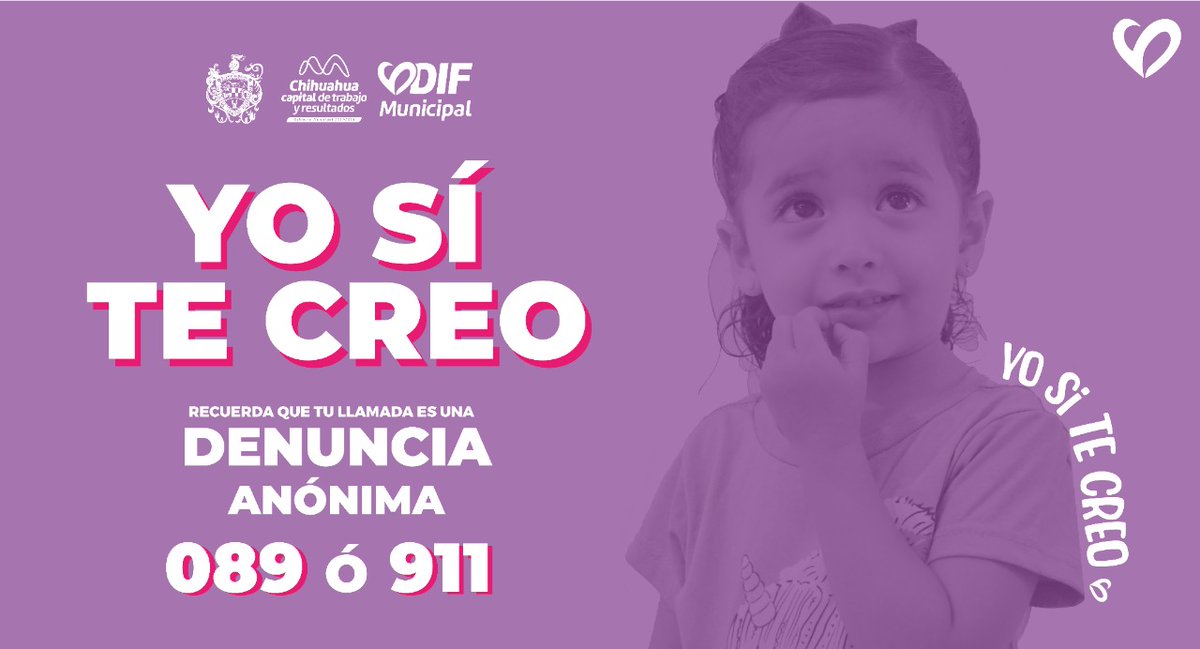Inspector721's tweet photo. Busca DIF Municipal prevenir la violencia infantil y fomentar la denuncia anónima con “Yo Sí Te Creo” https://t.co/2t1P4JMsPO https://t.co/Ufgd4bpVJU