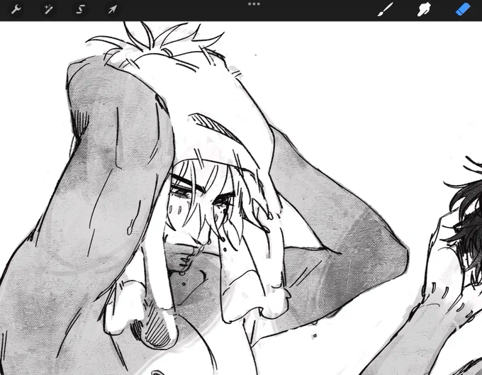 wip 
beating back the "dabi doesnt shower" allegations with a brick 