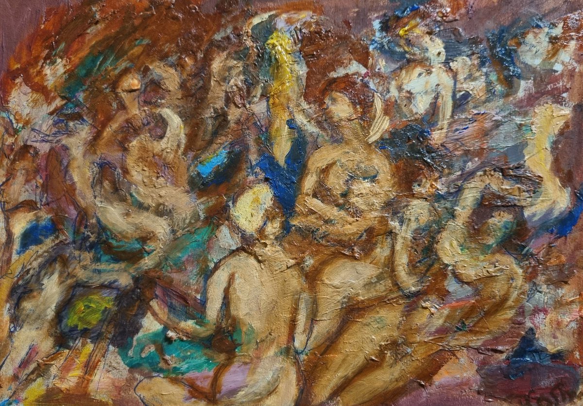 CosminBrendea's tweet photo. Now we continue with expresionism in Orient....Turkish bathroom, oil on cardboard 20x30 cm....in a short time in Opensea
#nftlover #NFTCommunity #NFTartist #NFTartwork #nftcollectors https://t.co/2x9blG76vG