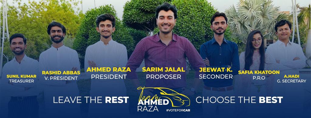 iam_afaqgh's tweet photo. @Raza1Ahmed 
I am student of final year Electrical Engineering dept SIBAU. 
This time I am supporting the @Raza1Ahmed for the change , betterment for the Students of @Sukkur_IBA . 
 So let's stand together and vote for the betterment , #Voteforcar .
#SISCELECTION22
#VOTEFORCAR https://t.co/rE5bmkSR89
