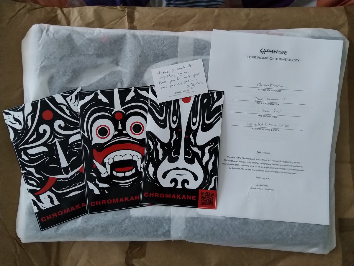 qsngoon's tweet photo. Something special came in the mail today ‼️ A NFT IRL😱. Feel so honoured to have a 1/1 art piece by @chromakane. This will definitely go on a wall in the house 🔥.
#everythingisenergy @artisthecure #NFTutility #NFTartist https://t.co/nGafP7cQyf