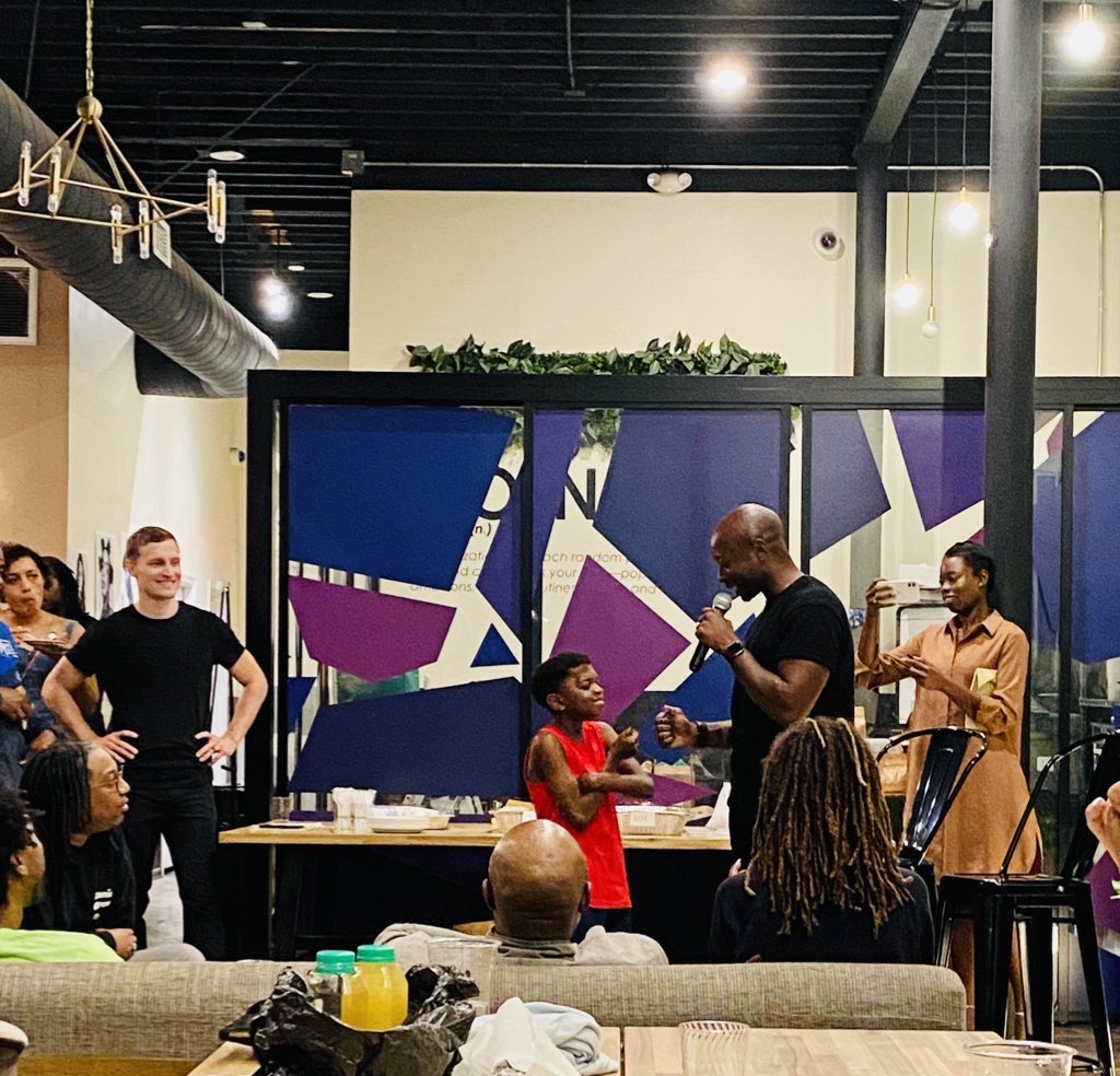 A beautiful night of fellowship and a No Pressure Pitch Competition - supported by Black led ecosystem builders! <a href="/SipandSonder/">Sip & Sonder</a> <a href="/blackambitionpz/">Black Ambition</a> <a href="/theacthouse/">ACT House</a> thank you for pouring into the community and especially young founders like Ocean. We All We Got!