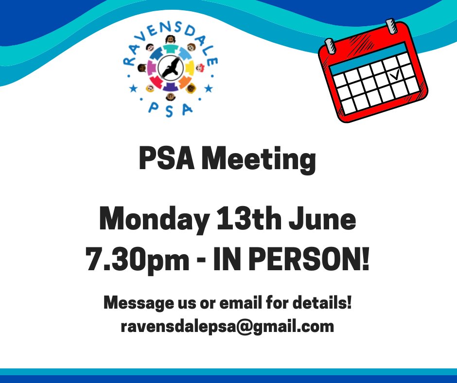 RavensdalePSA's tweet photo. PSA meeting on Monday. It would be lovely if you could join us. 
Message us for venue details. 

@ravensdaleps https://t.co/pTHxLKBQAW