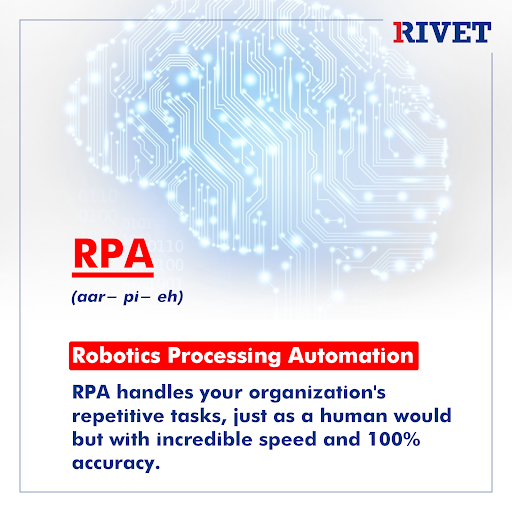 1RivetIndia's tweet photo. 1Rivet strongly believes in RPA!
What are your thoughts on RPA?
Let us know in the comments below.
Check out our page to know more about the #1Rivet way!
#1RivetIndia #RPA #technology #robotics #automation #commentbellow https://t.co/wRfHm1PuI6