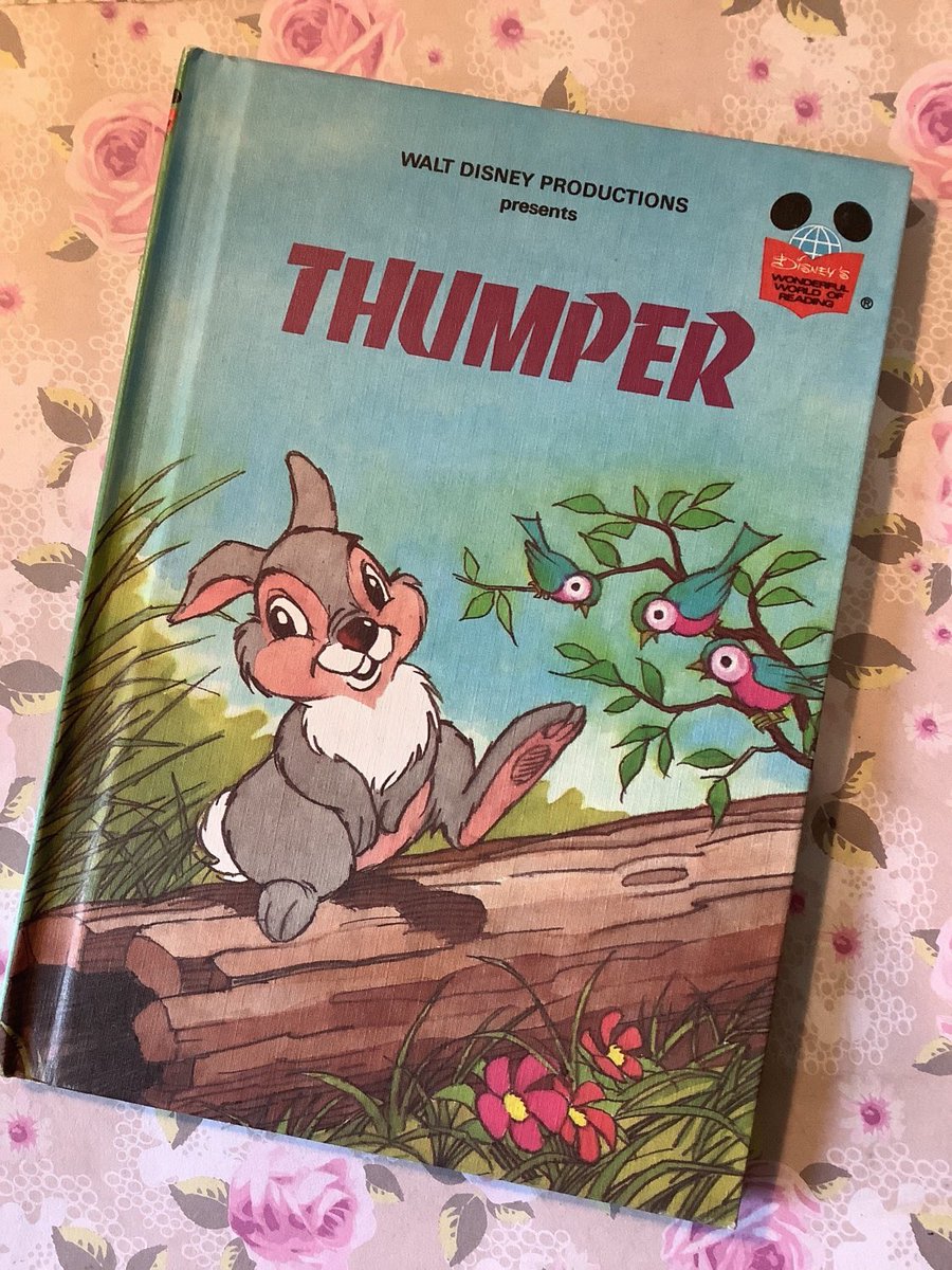 WatsonsVintage's tweet photo. An ADORABLE & Unusual #40thBirthdayGift for a Bambi Lover in my #etsyshop : Vintage 1982 First Edition - 'Thumper' Walt Disney's Wonderful World of Reading Hardback Book Walt Disney/Bambi #40thBirthdayGift https://t.co/sTdbfDmMa0 #Thumper #1982BookGift #Bambi #FirstEditionBook https://t.co/ek44iWExpc