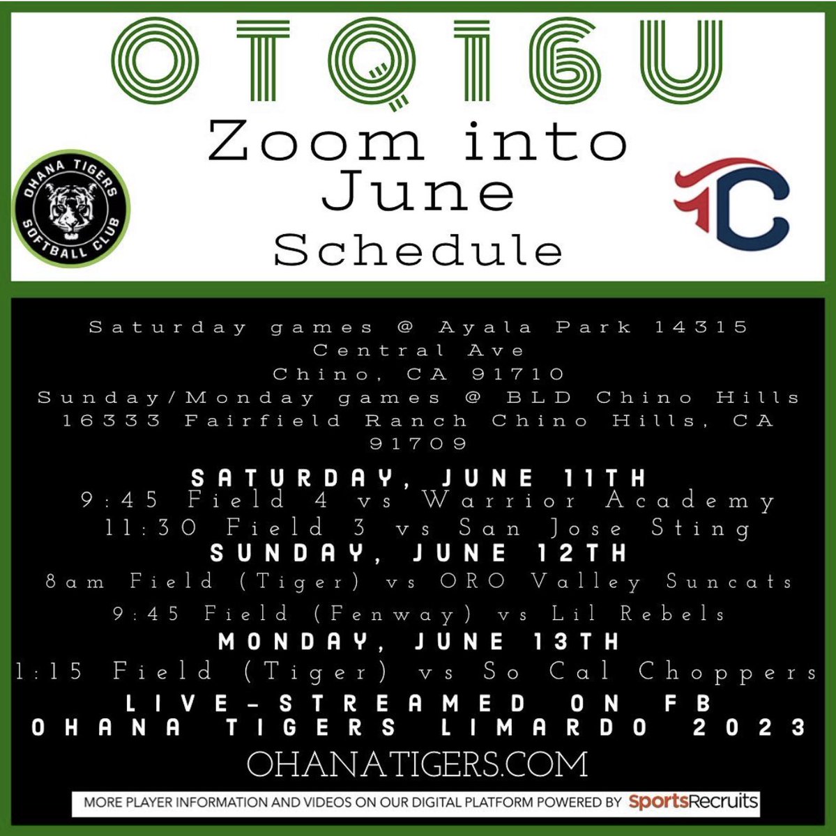 Here’s my zoom into June schedule for this weekend <a href="/BroncoSportsSB/">Boise State Softball</a> <a href="/USDSoftball/">San Diego Softball</a> <a href="/SanJoseStateSB/">San José State Softball</a> <a href="/SanJoseStateSB/">San José State Softball</a> <a href="/CSUSB_Softball/">CSUSB Softball</a> <a href="/Fullerton_SB/">Titans Softball</a> <a href="/lmulionsSB/">LMU Softball</a> <a href="/LegacyLegendsS1/">Legacy & Legends Softball</a> <a href="/lasierrasb/">La Sierra University Softball</a>