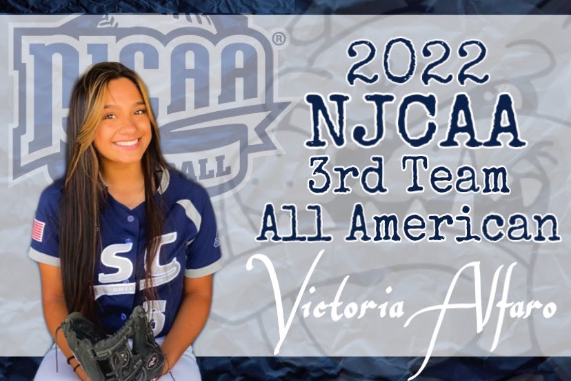 SSC Softball on Twitter "So proud of this bulldog! Victoria Alfaro 5
