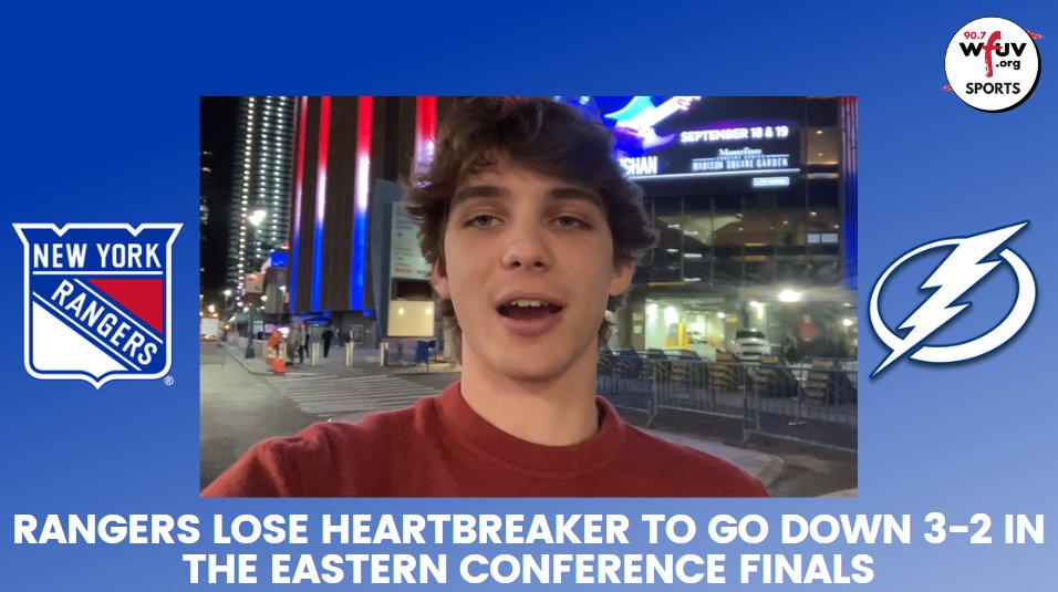 The Rangers find themselves one game away from elimination after a tough loss in game 5 vs the Lightning. <a href="/tquigs04/">Thomas Quigley</a> has the report from Madison Square Garden. 
youtu.be/NxLyYADAkz8