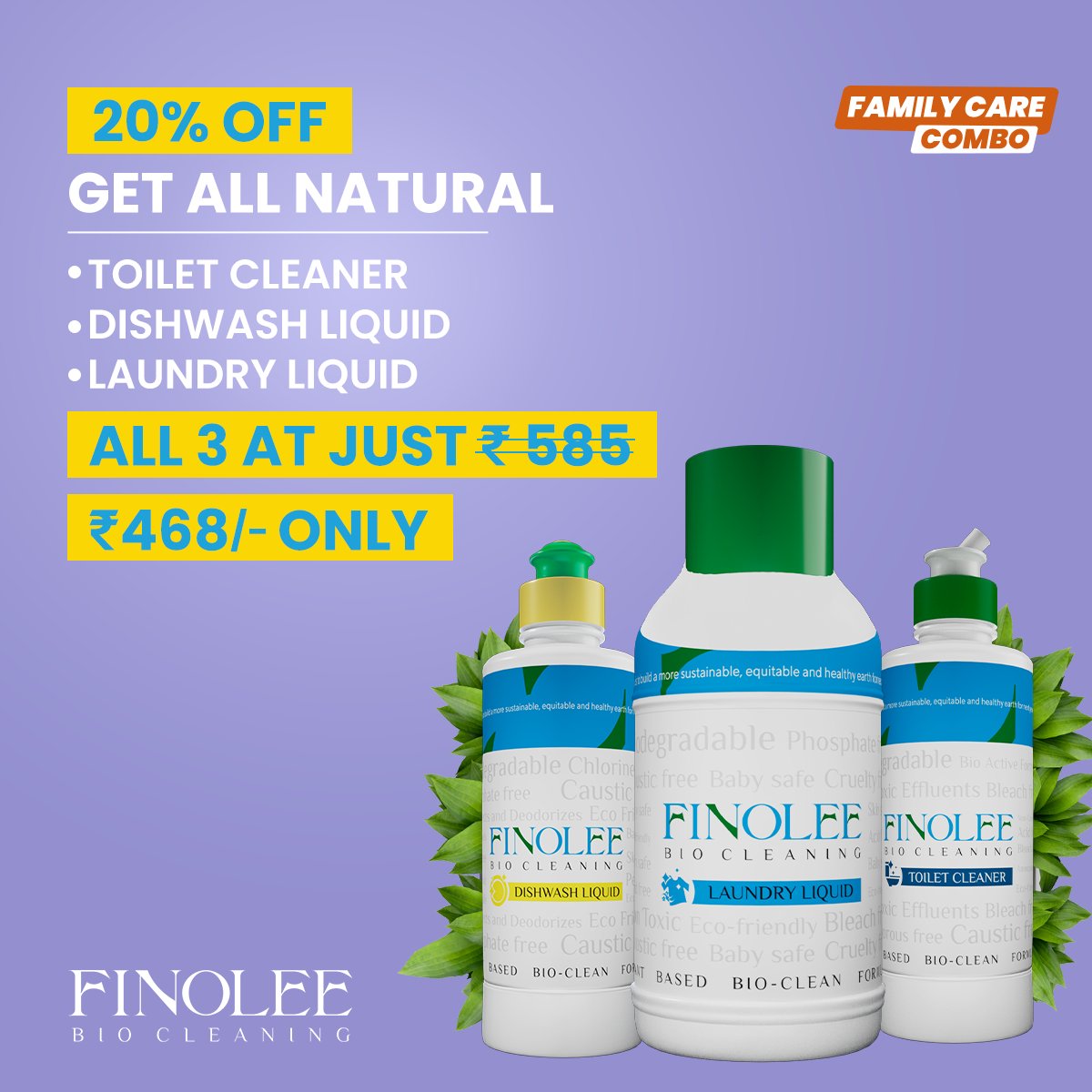 Finolee_Bio's tweet photo. We are giving away a whopping 20% discount to all you beautiful eco-conscious people ! ๐ฑ๐ฑ
Try our #familycare Combos
Visit https://t.co/uGNA8QVuZN <Link in the bio> to get your family care combo delivered to your doorstep! ๐ค
#Finolee #SuperCombo #HomeCleaners #ecofriendly https://t.co/eHTSZLi1WL