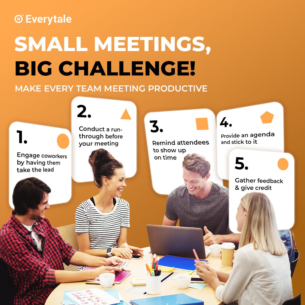 Meetings running overtime or never landing on a solution? Run well-organized meetings by using these tips by <a href="/Everytaleevents/">Everytale</a>  to make the best out of them.

#meetup #corporteevents #officemeeting #conference #meetingideas #virtualevent #everytale
