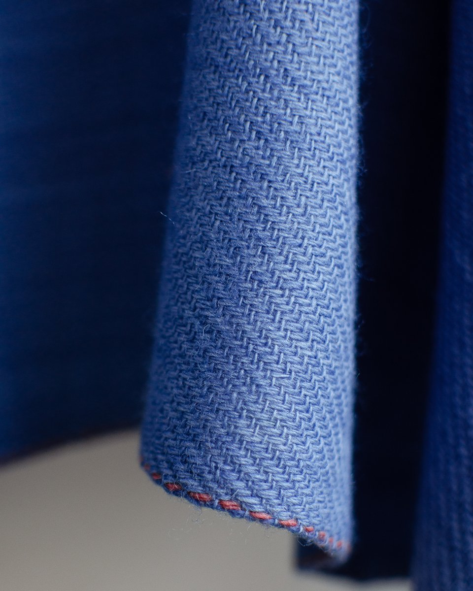 himalayanweaver's tweet photo. Handwoven woolen stole dyed with indigo and sappanwood. Available from 
https://t.co/rfl4k9rQHP https://t.co/iHC0eTifcE