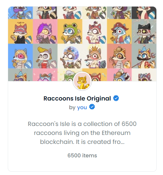 WoW! Raccoons couldn't believe that <a href="/opensea/">OpenSea</a> certified us with Double BlueTicks within 48 hours! That's very fast and efficient!~ Probably Nothing 👀

Team is happy about this milestone! Giving away 5 Raccoons to the 5 Lucky Winners!

Tag, Like and Retweet~

36 hours LFG!

#NFTs