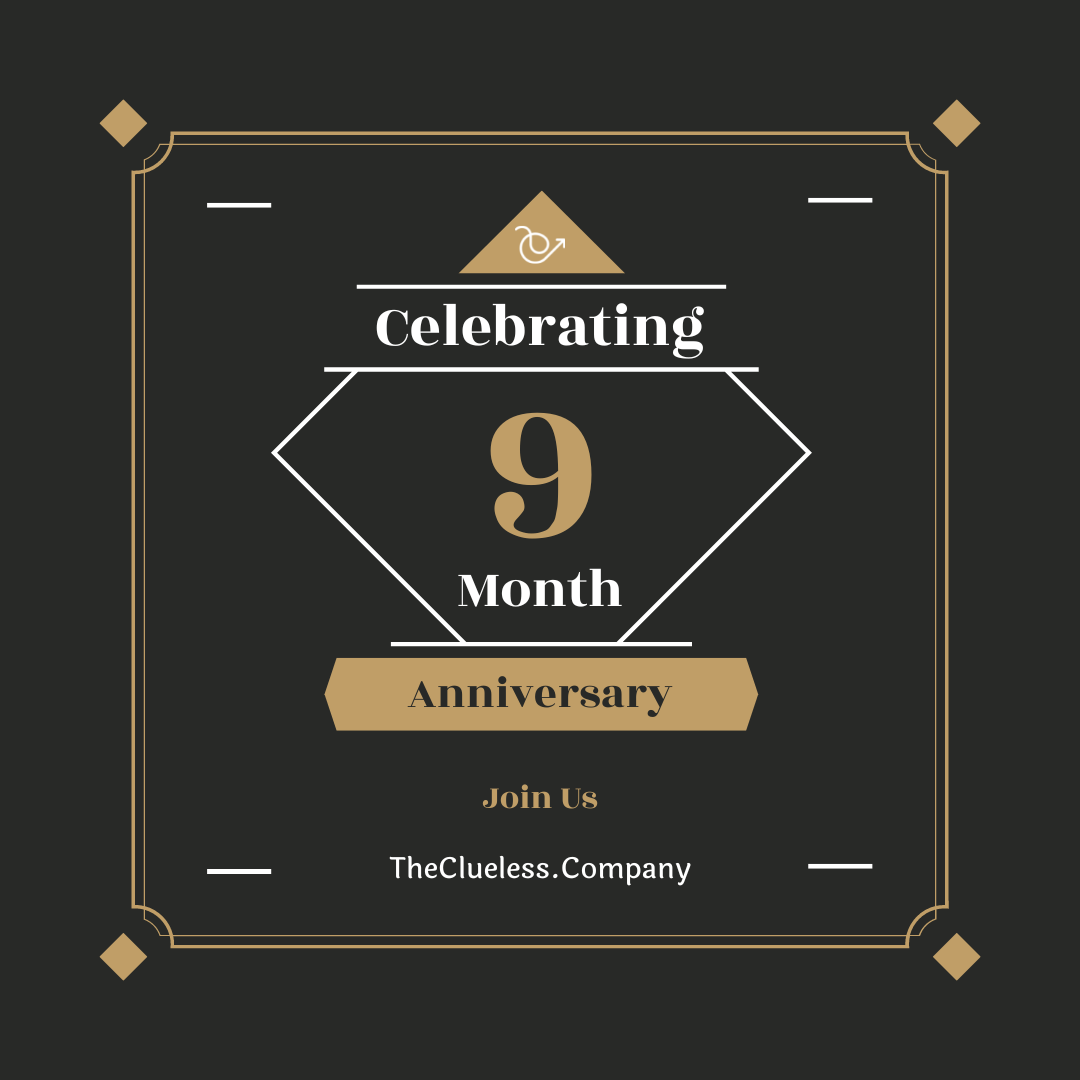 TheCluelessCo's tweet photo. 9 months are over and the baby is ready to rock. 😎 

It's time to grow the baby. ❤️ 

Celebrating 9 months of TCC. 🥳 🥳 

#TCCDay https://t.co/0CuCK4IPCY