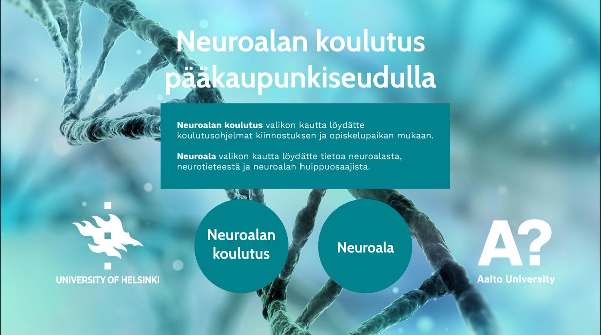 Tutustu pääkaupunkiseudun neuroalan koulutusohjelmien esittelyyn #opiskelu #neurotiede #koulutus #codedtoconnect
<a href="/helsinkiuni/">University of Helsinki</a> <a href="/AaltoUniversity/">Aalto University</a> <a href="/HkiBrainMind/">Helsinki Brain & Mind</a> 
⏬
prezi.com/view/1Z11U6Afa…