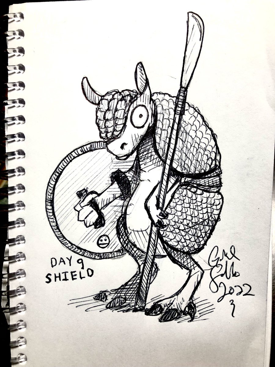 Day 9 #shield #JUNETOON #JUNETOON2022 #art #ink #drawing #sketch